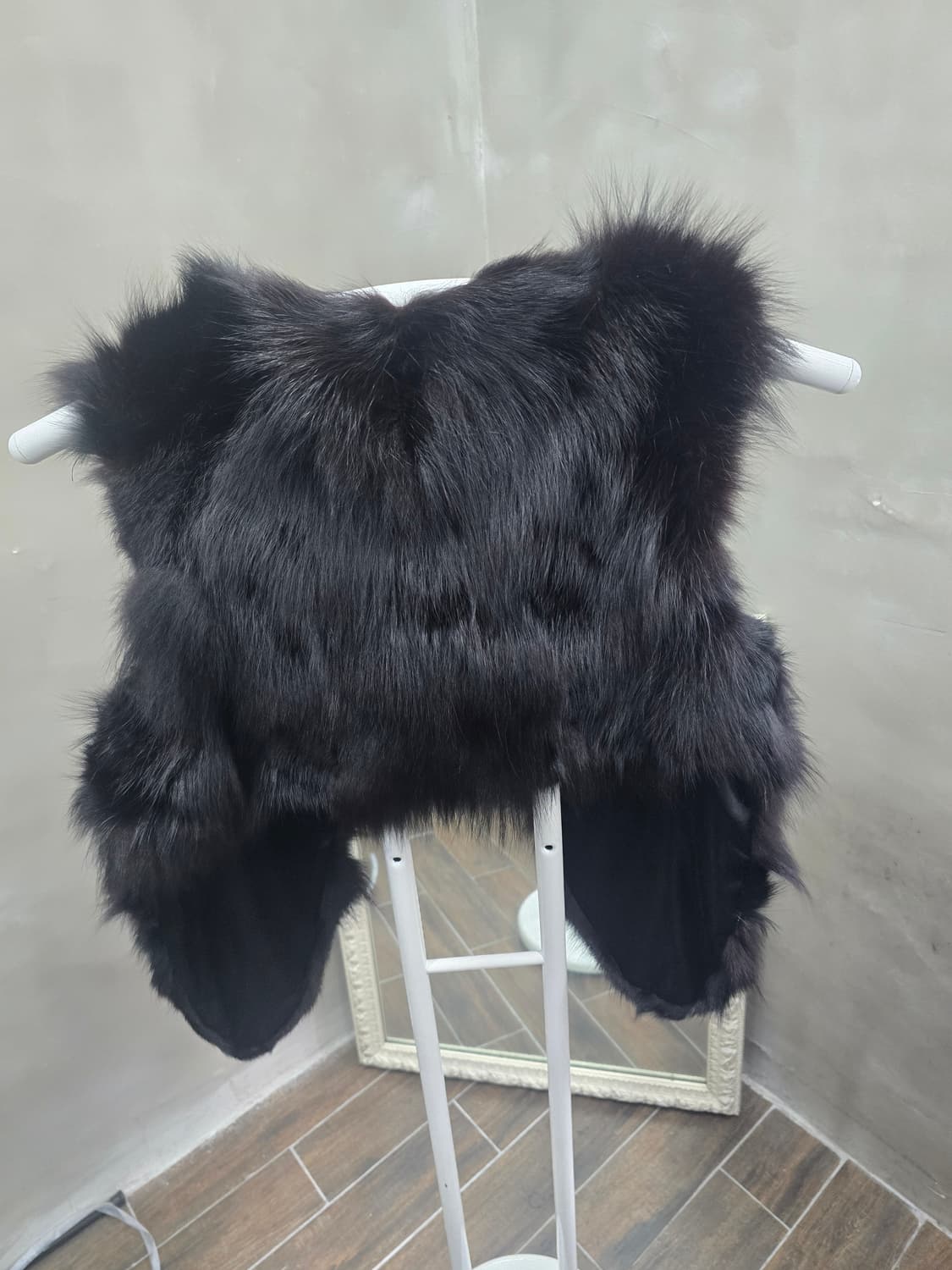 여우털100%  조끼 s  상품이미지3