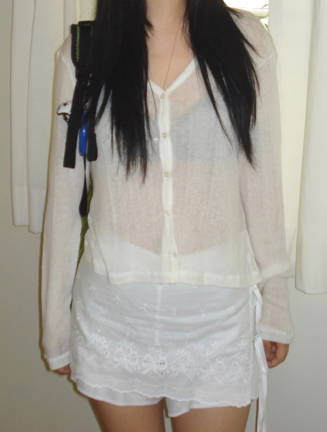 아워캐비넷 calm slim cardigan 아이보리 상품이미지1