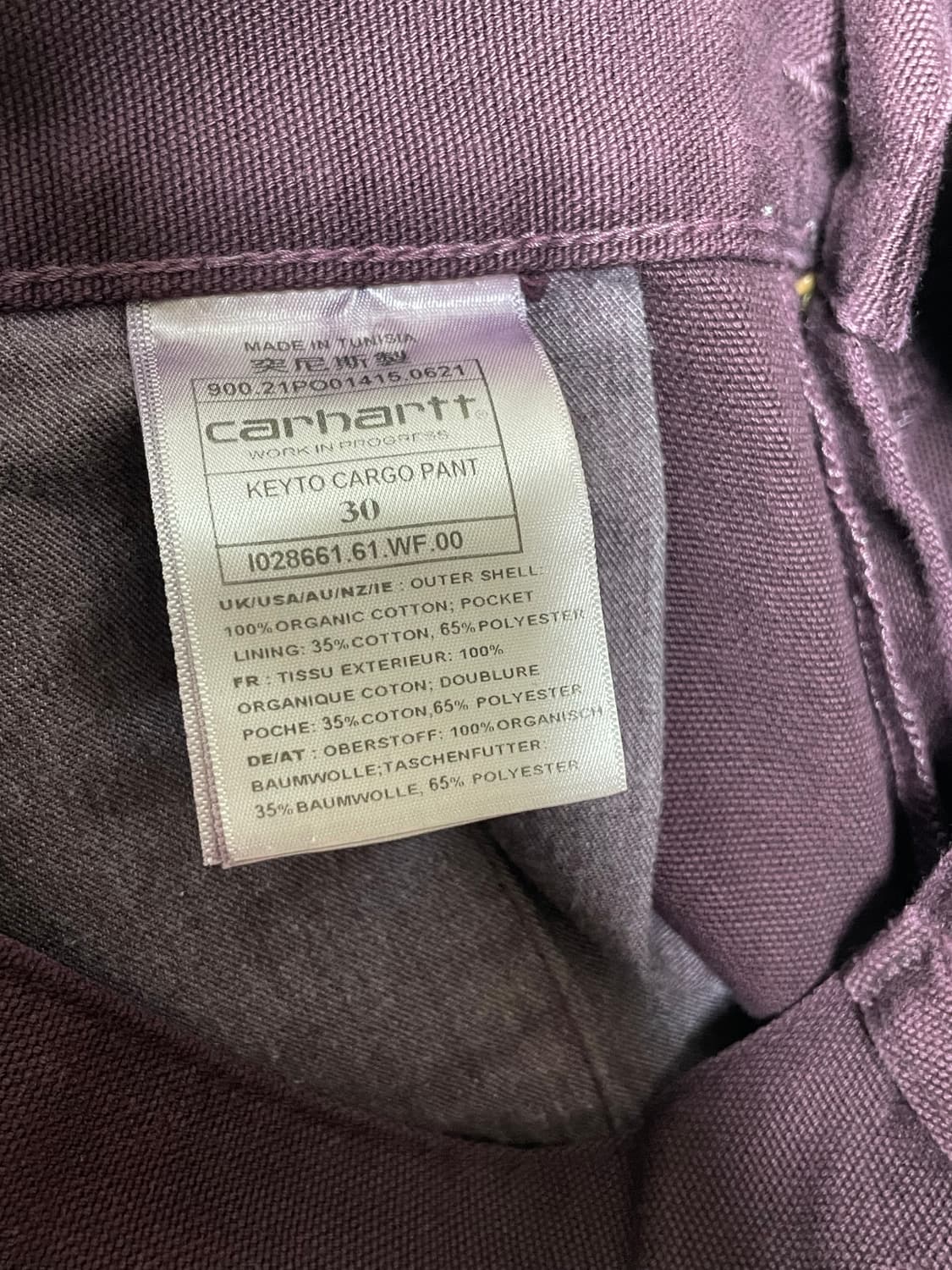 Carhartt 칼하트 다잉 카고팬츠 30 상품이미지8