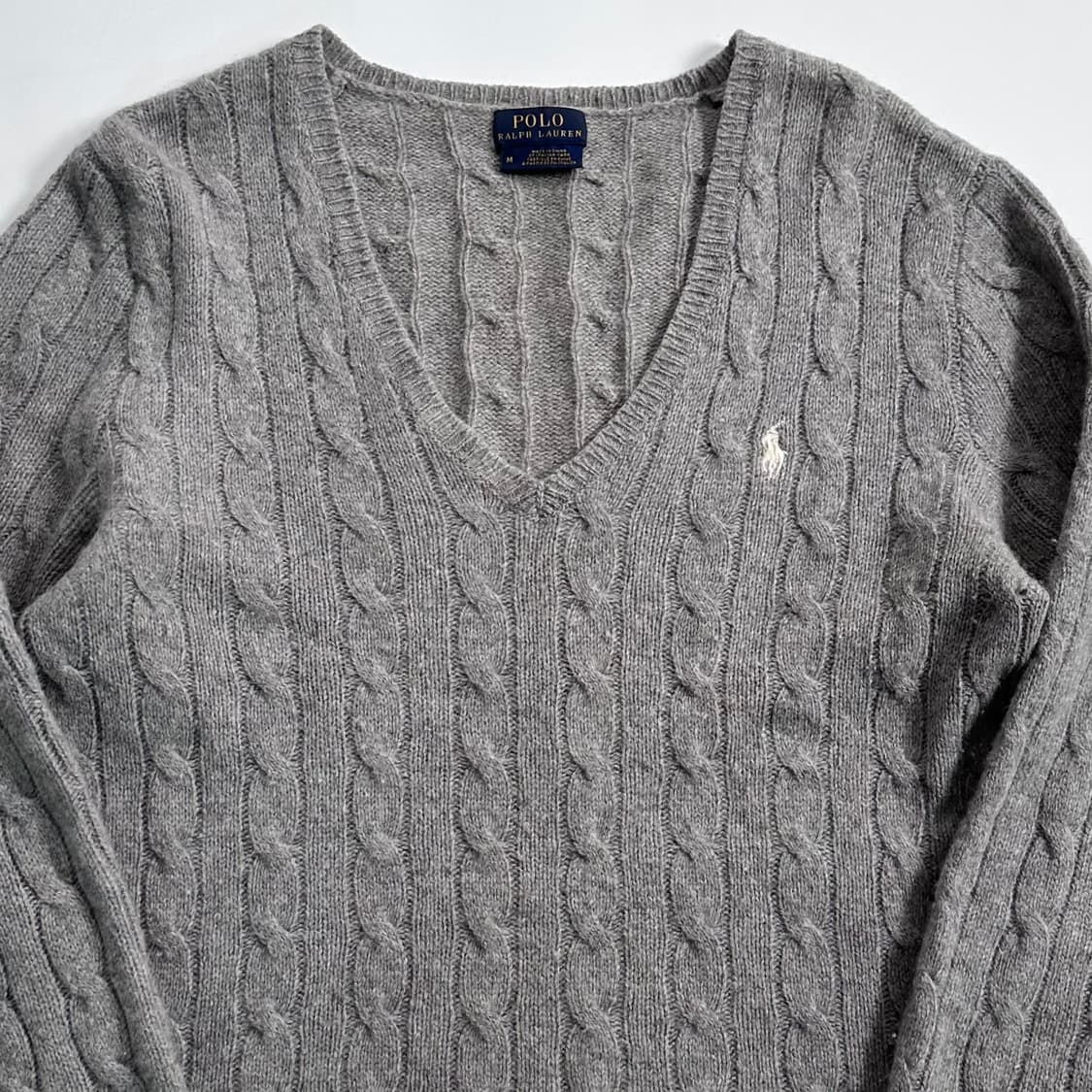 폴로 랄프로렌 그레이 울 케이블 니트 상품이미지2