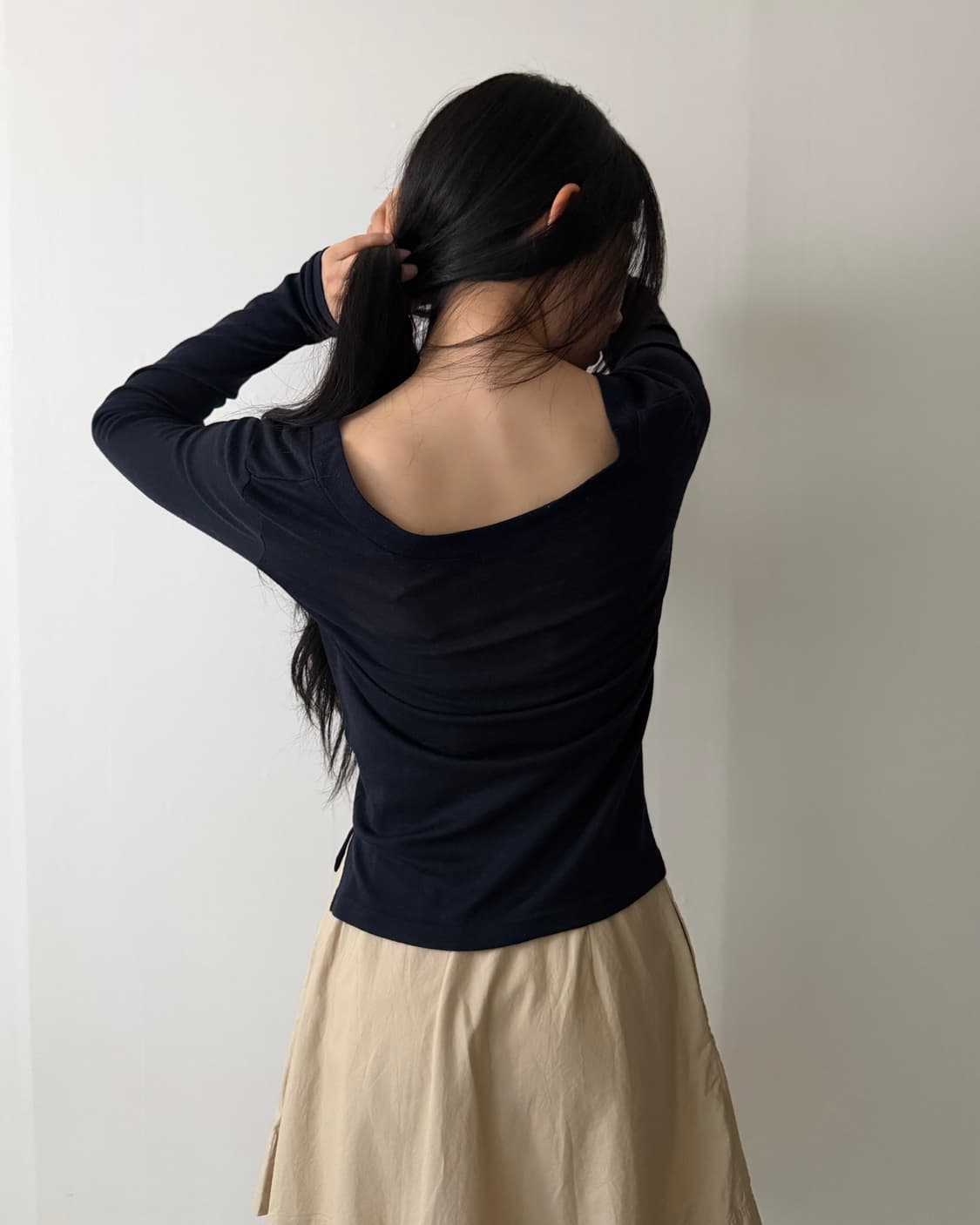 사이삼 saisam 브이넥 니트 탑 상품이미지3