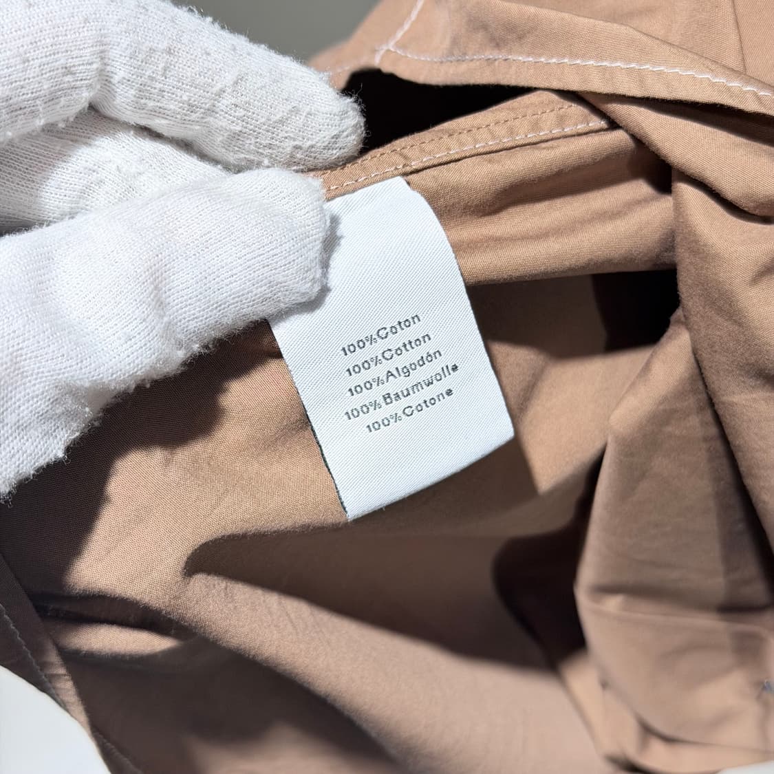 (A/39) / 에르메스 투포켓 오버핏 브라운 셔츠 상품이미지7