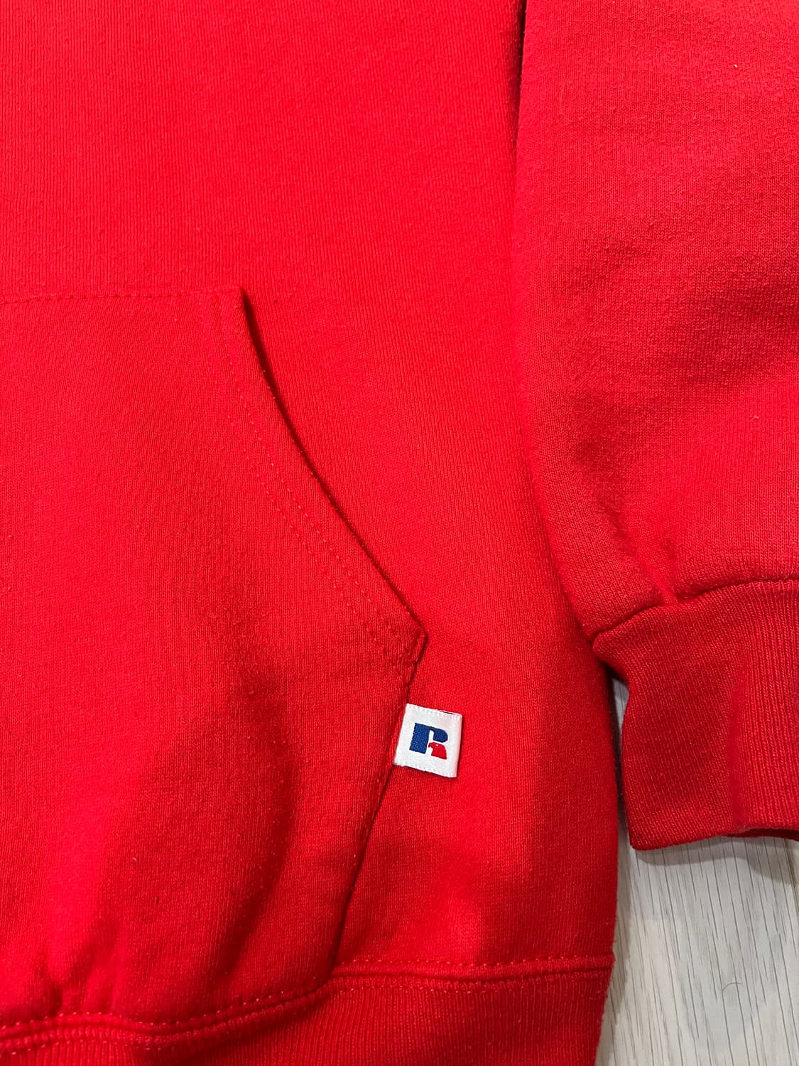 90s 빈티지 러셀 후드 M 레드 made in USA  상품이미지4
