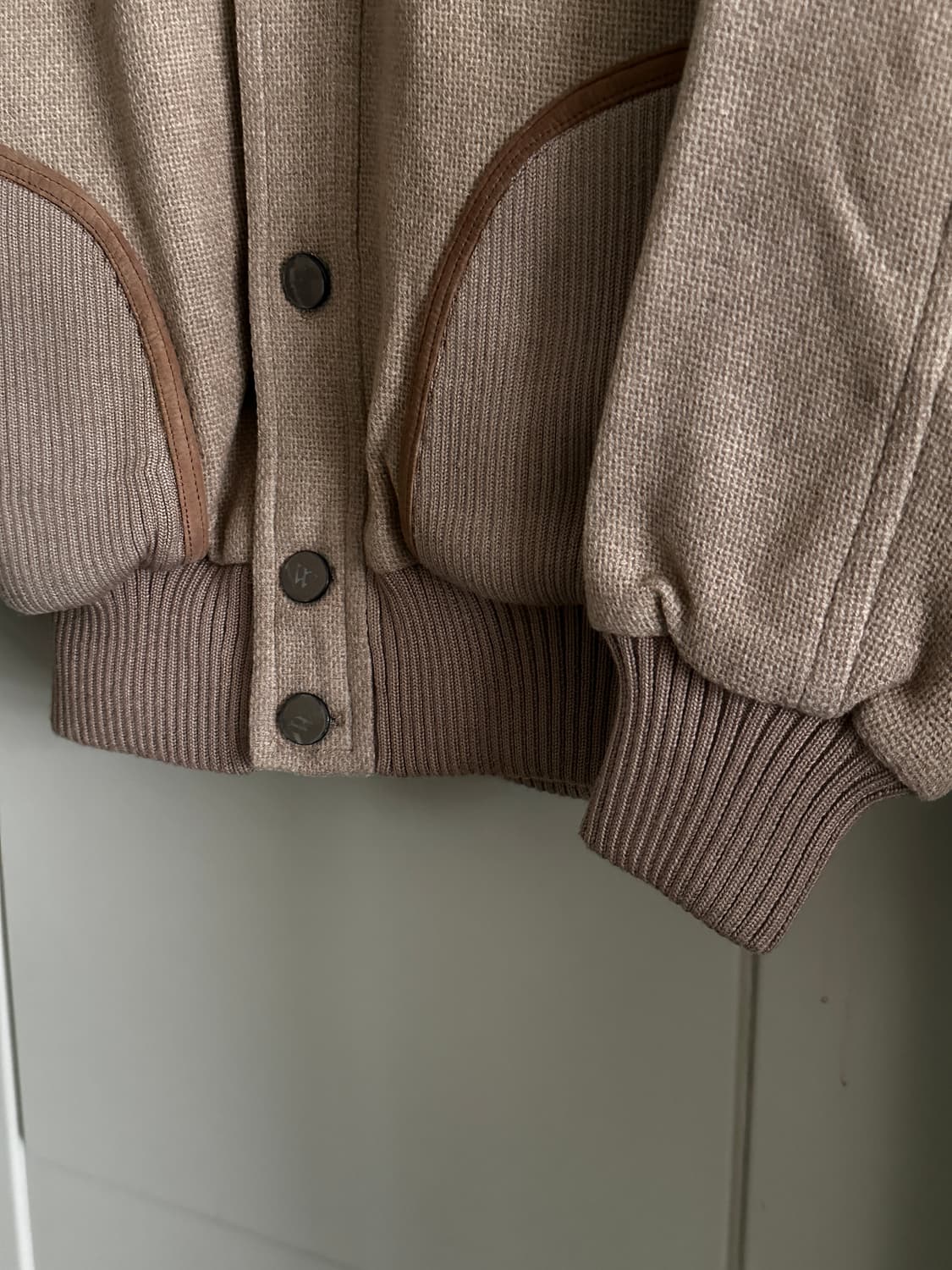 Woodhouse 울 니트 블루종 상품이미지6