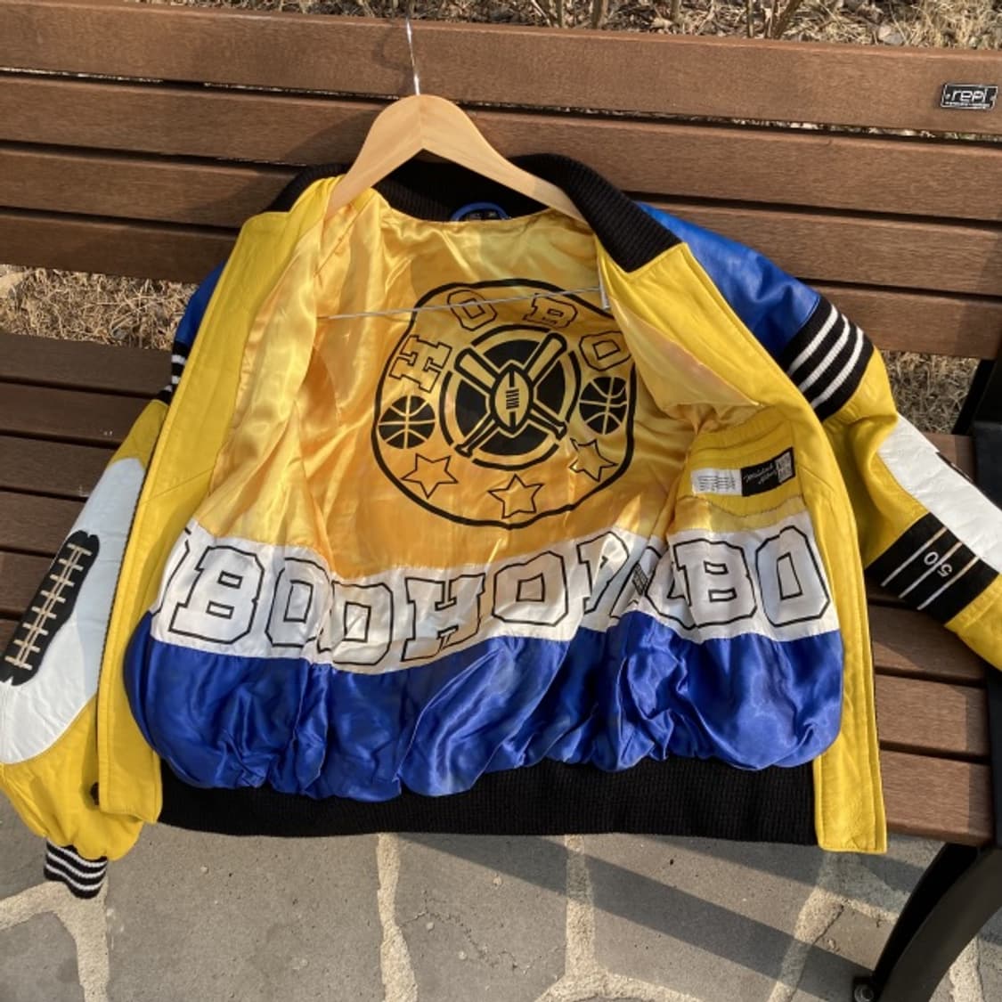 90‘s North Beach 빈티지 레이싱 가죽 자켓 상품이미지7