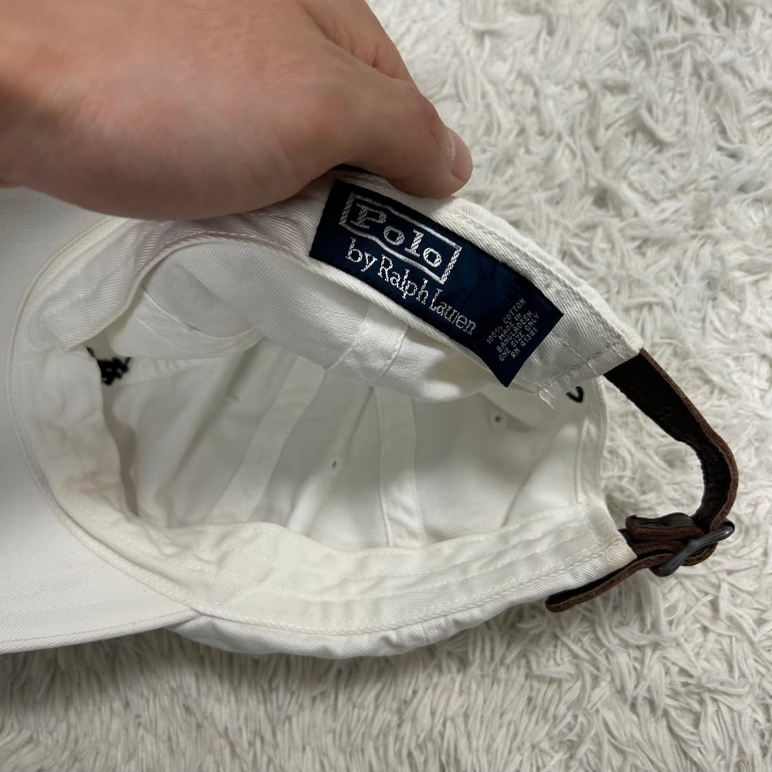 Polo Ralph Lauren white ball cap 상품이미지3