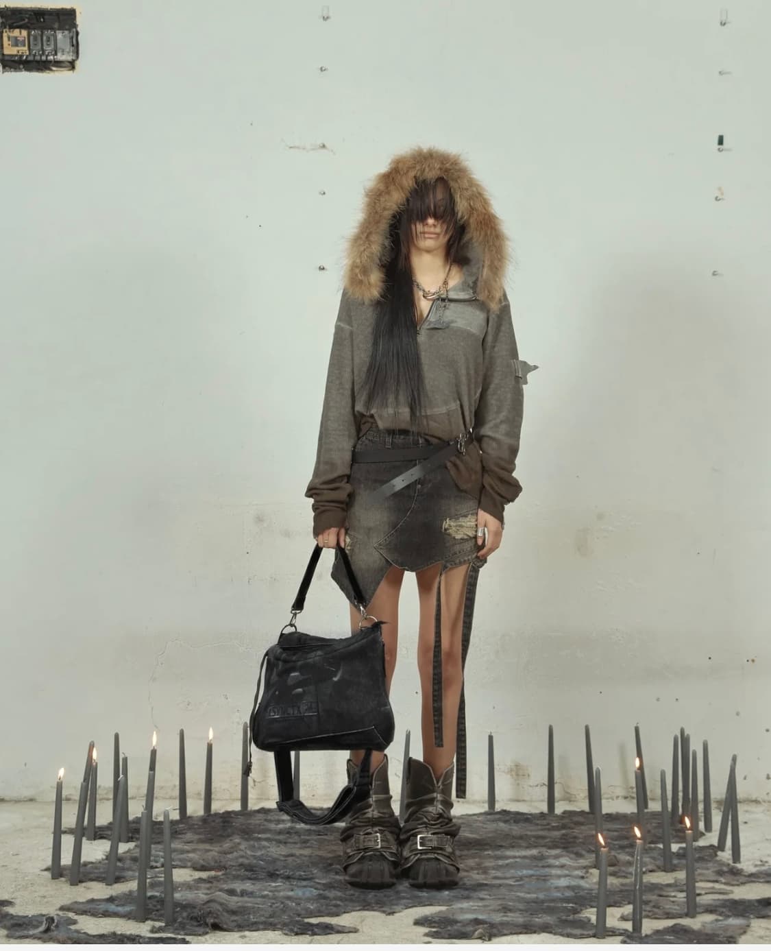 Aesynctx 하프 집 퍼후드 라이즈 소희착용 상품이미지6