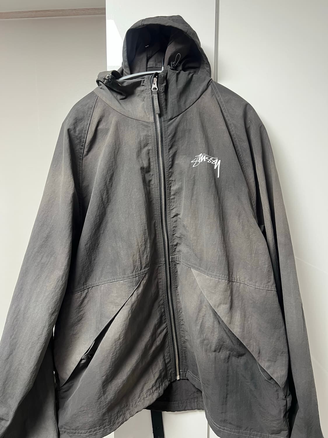 스투시 웨이브 다이 비치 쉘 자켓 블랙 XL 상품이미지2