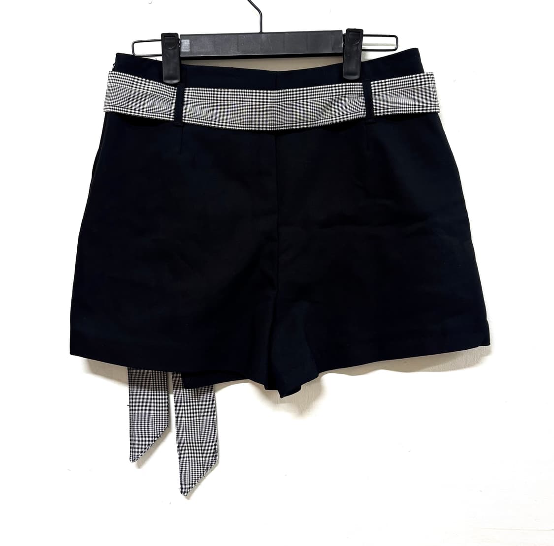 ZARA 블랙 체크 벨트 치마바지 상품이미지2