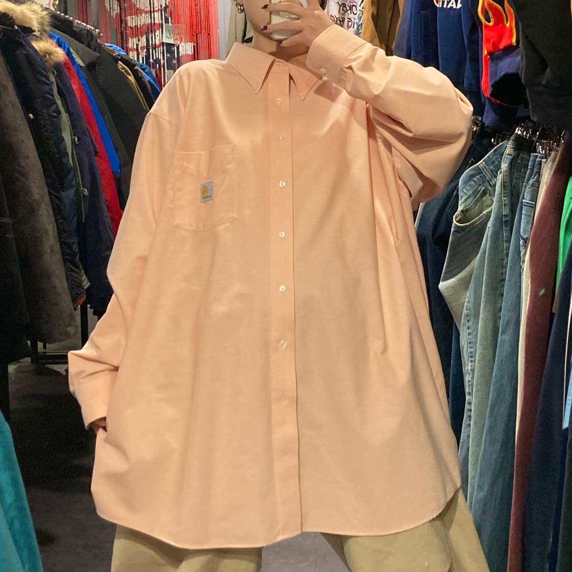 [IM] 칼하트 피치 코랄 긴팔셔츠 상품이미지3