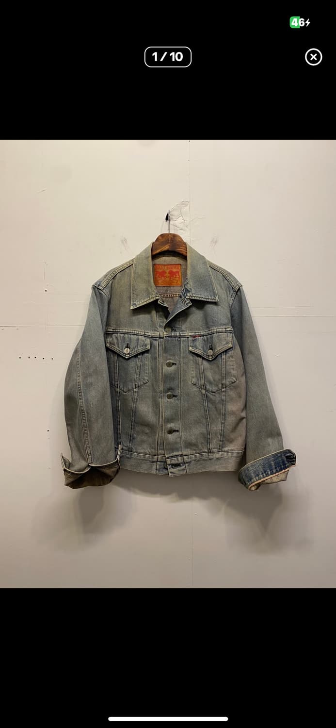 셀비지 데님 트러커 자켓 상품이미지1