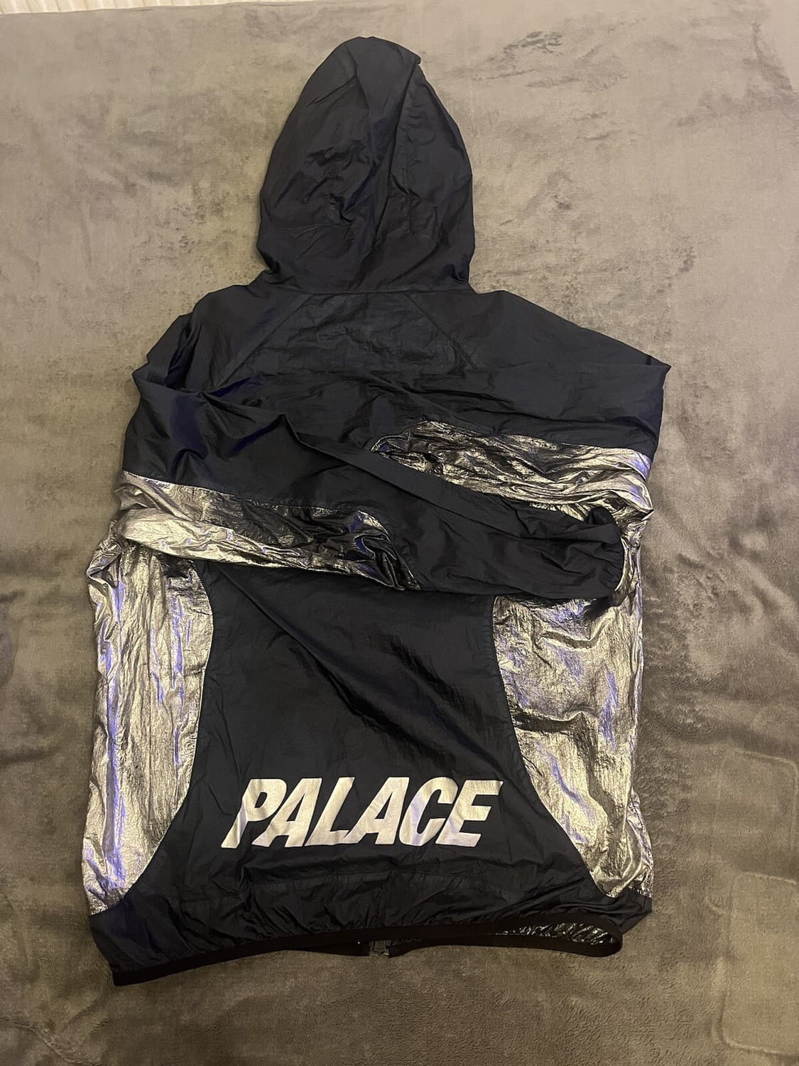 팔라스 포일 자켓 네이비 상품이미지3