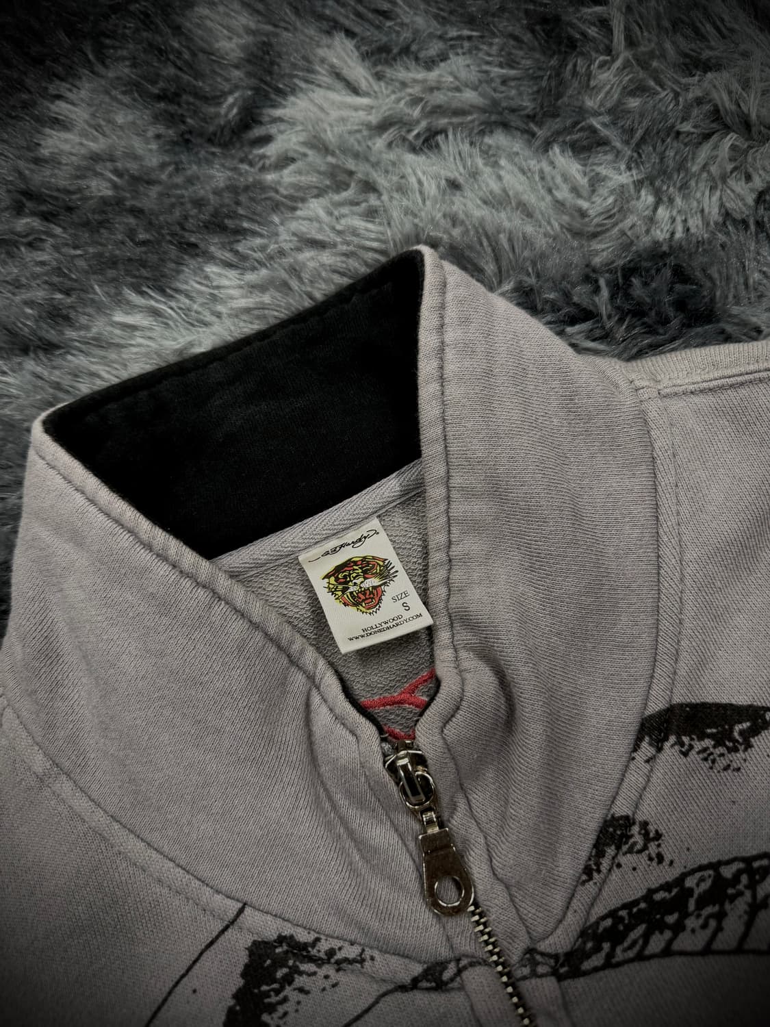 Ed Hardy 올드스쿨 그래픽 스웻 집업 상품이미지9