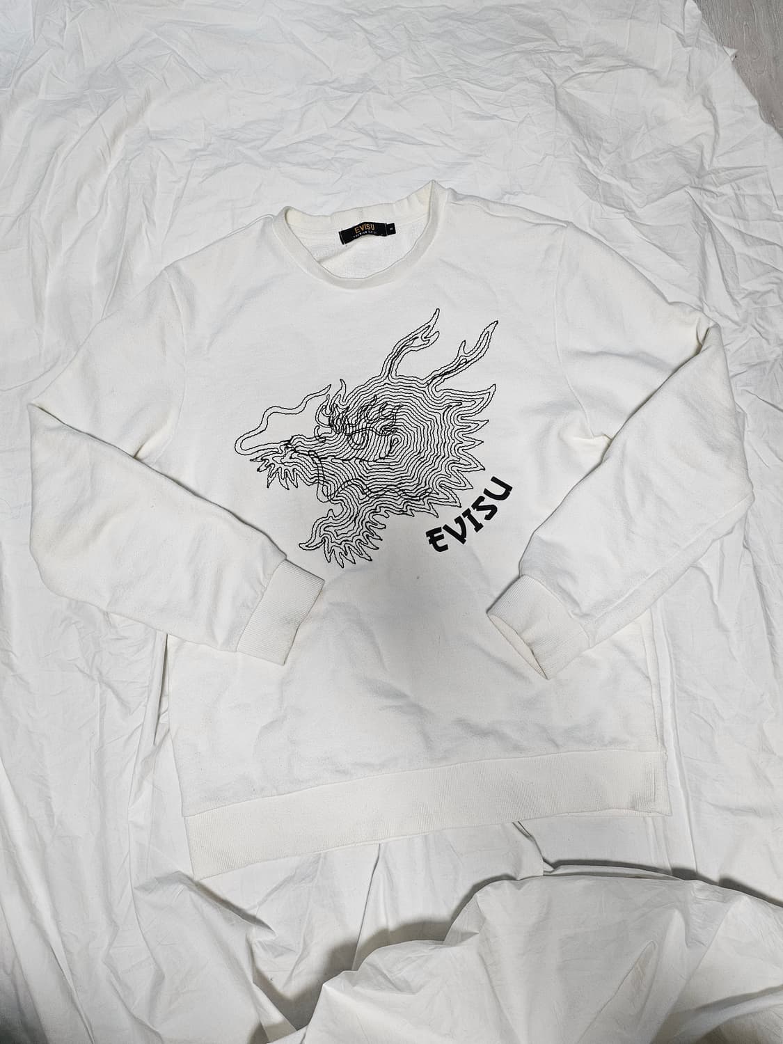 에비수 용 자수 맨투맨 스웻셔츠 상품이미지1