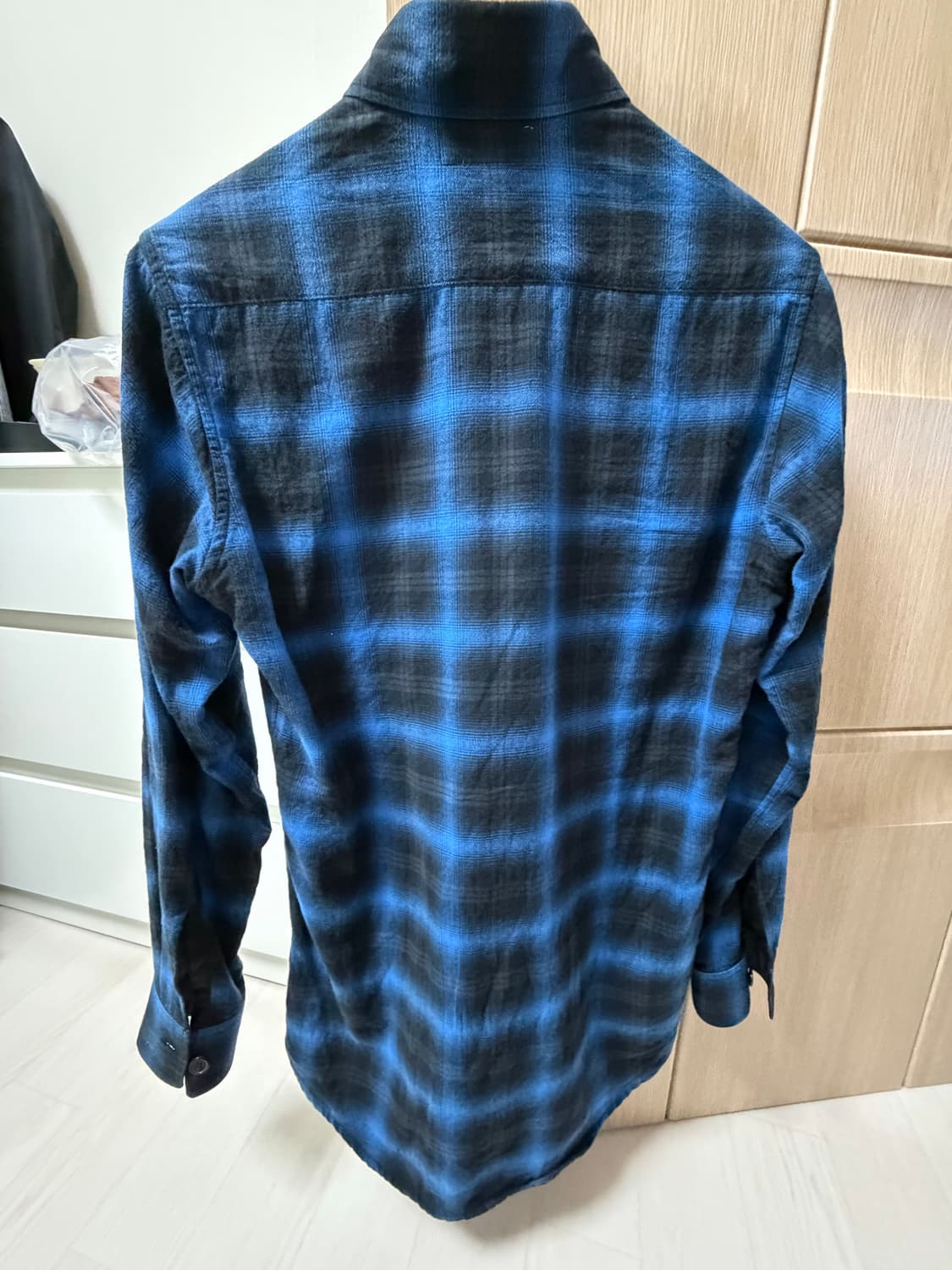 생로랑 플란넬 셔츠 XS(국내S사이즈) 상품이미지2