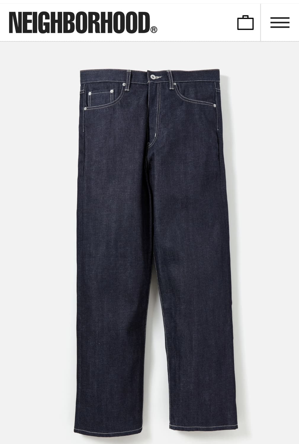 [XL] NEIGHBORHOOD RIGID BASIC PANTS 상품이미지1