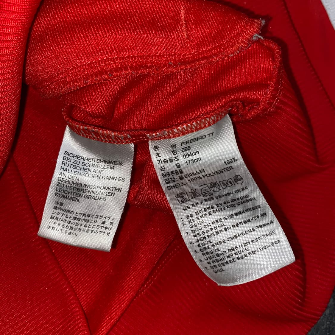 아디다스 파이어버드 빅로고 레드 트랙탑 져지 상품이미지6