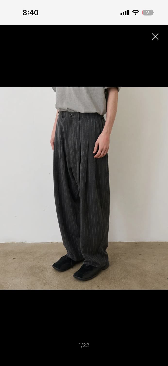 노운 스트라이프 팬츠 1 사이즈 상품이미지1