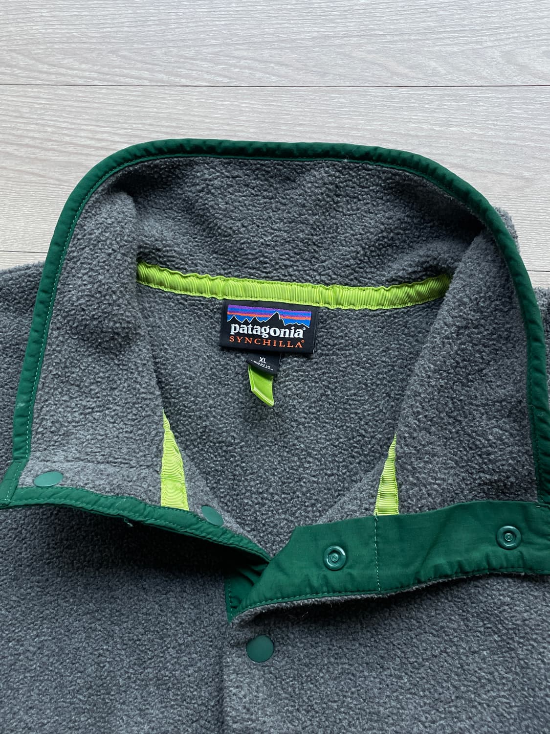 파타고니아 신칠라 그레이 그린 rare patagonia 빈티지 상품이미지3