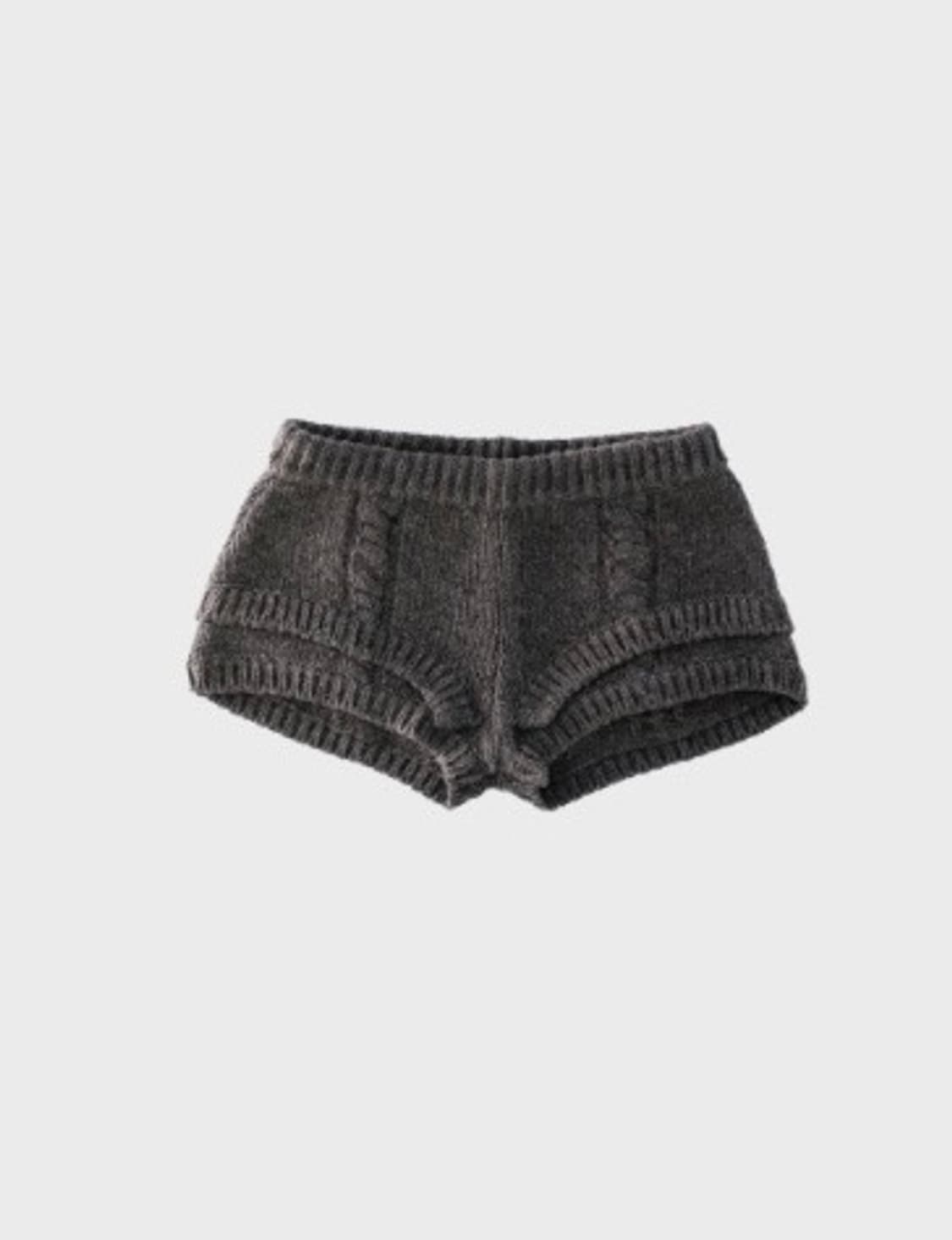 현재품절 새상품 울리카상투스 rope knit shorts brown 상품이미지1