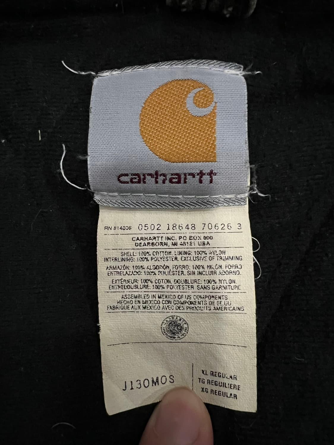 (XL) 칼하트 후드 덕 액티브 자켓 J130 MOS 모스그린 상품이미지4