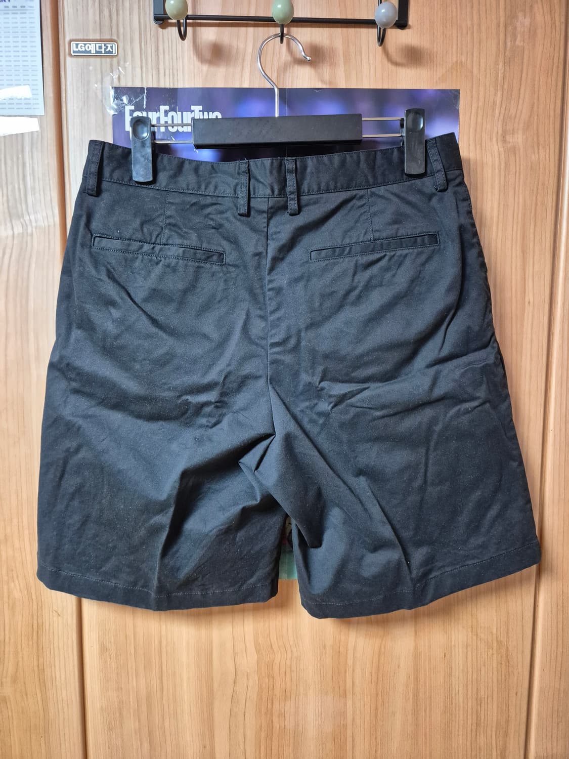 무탠다드 와이드 치노 쇼츠 31 블랙 상품이미지2