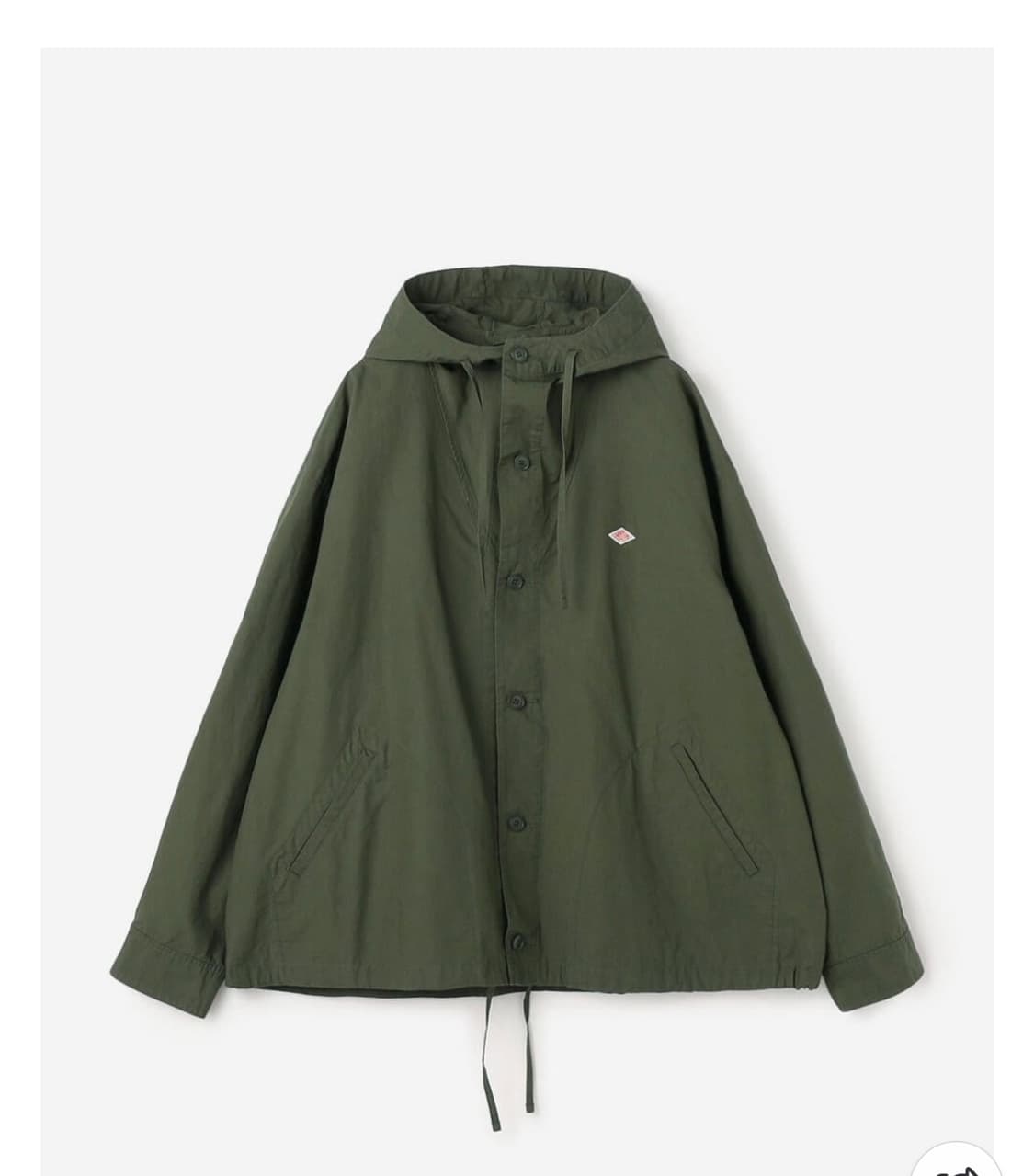 새상품 26SS DANTON 단톤 코튼 숏 후드 재킷 40사이즈 올리브 상품이미지1