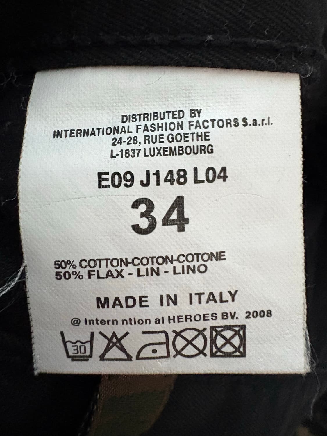 딕 비켐버그 코튼 팬츠 상품이미지4