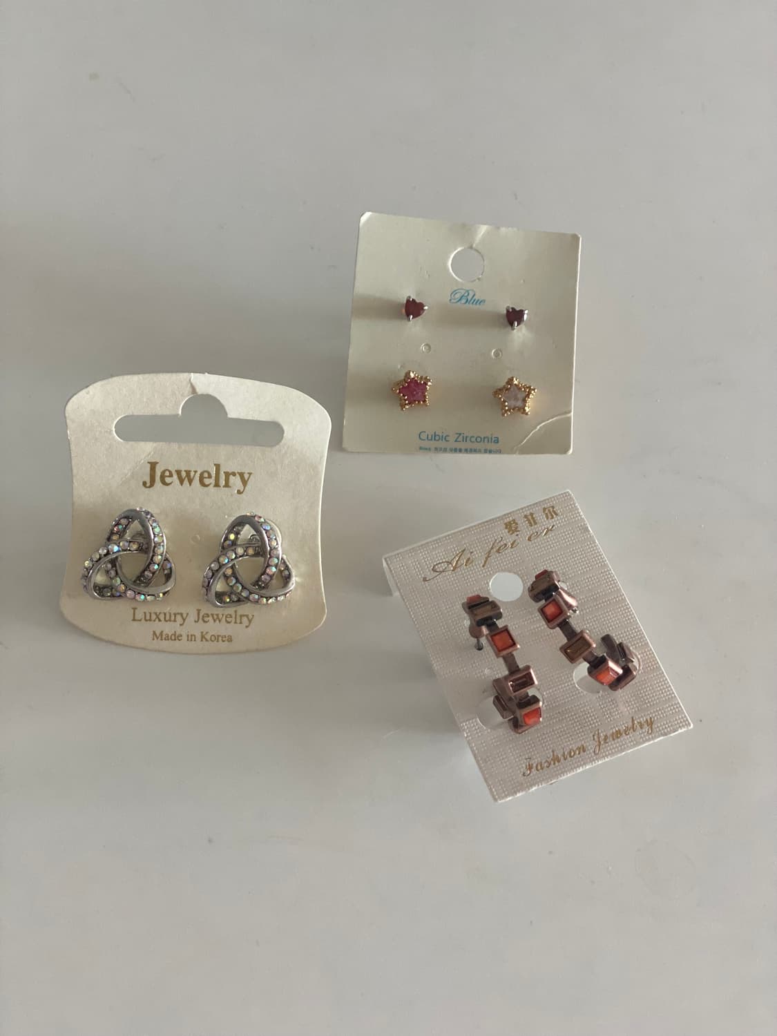 새상품 귀걸이 3종세트 상품이미지1