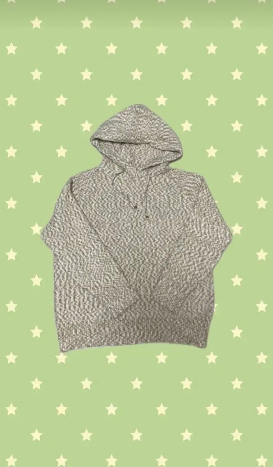 일본 빈티지 니트 패턴후드티 상품이미지1