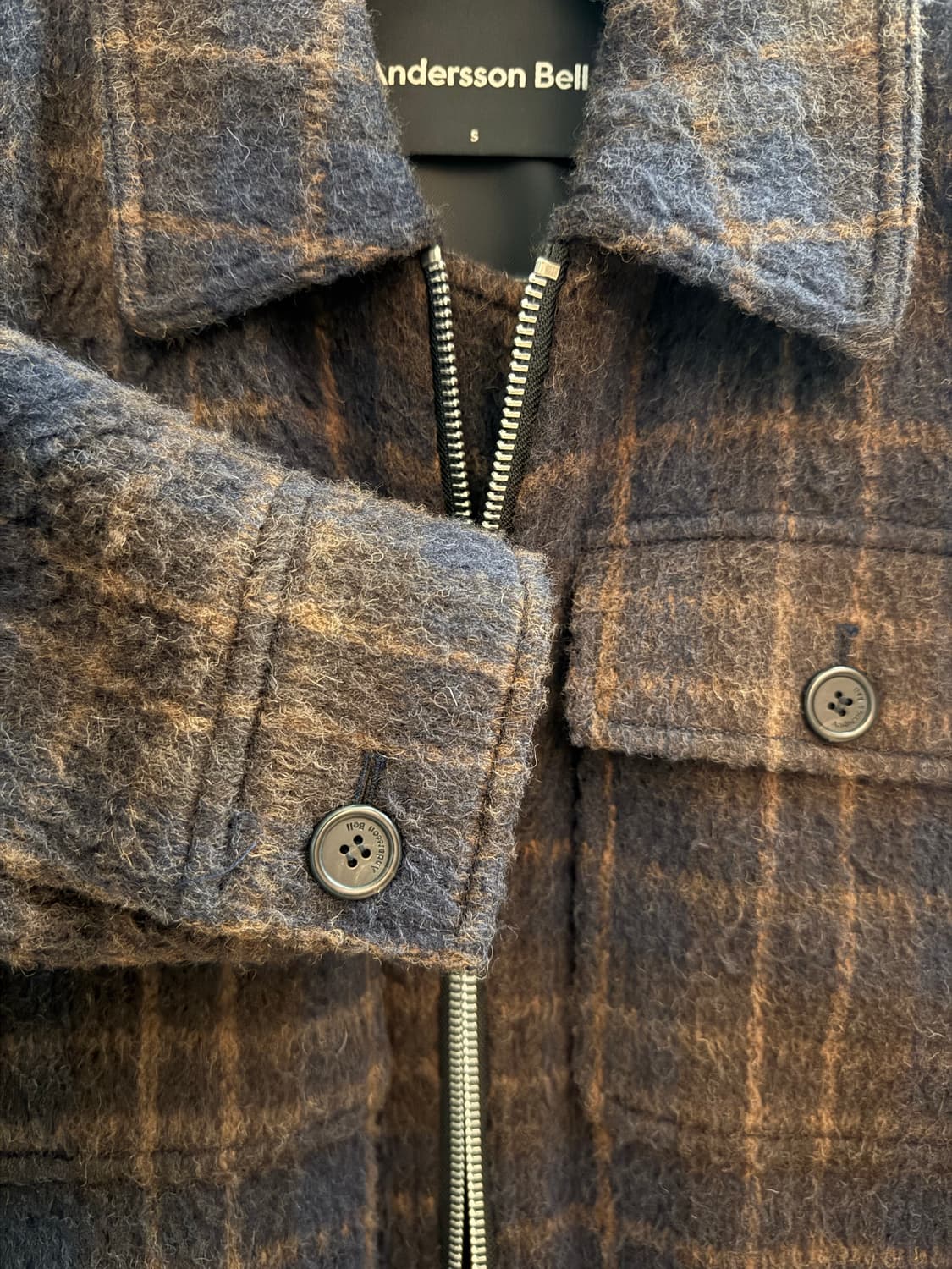[S] 앤더슨벨 마커스 알파카 지퍼 자켓 상품이미지6