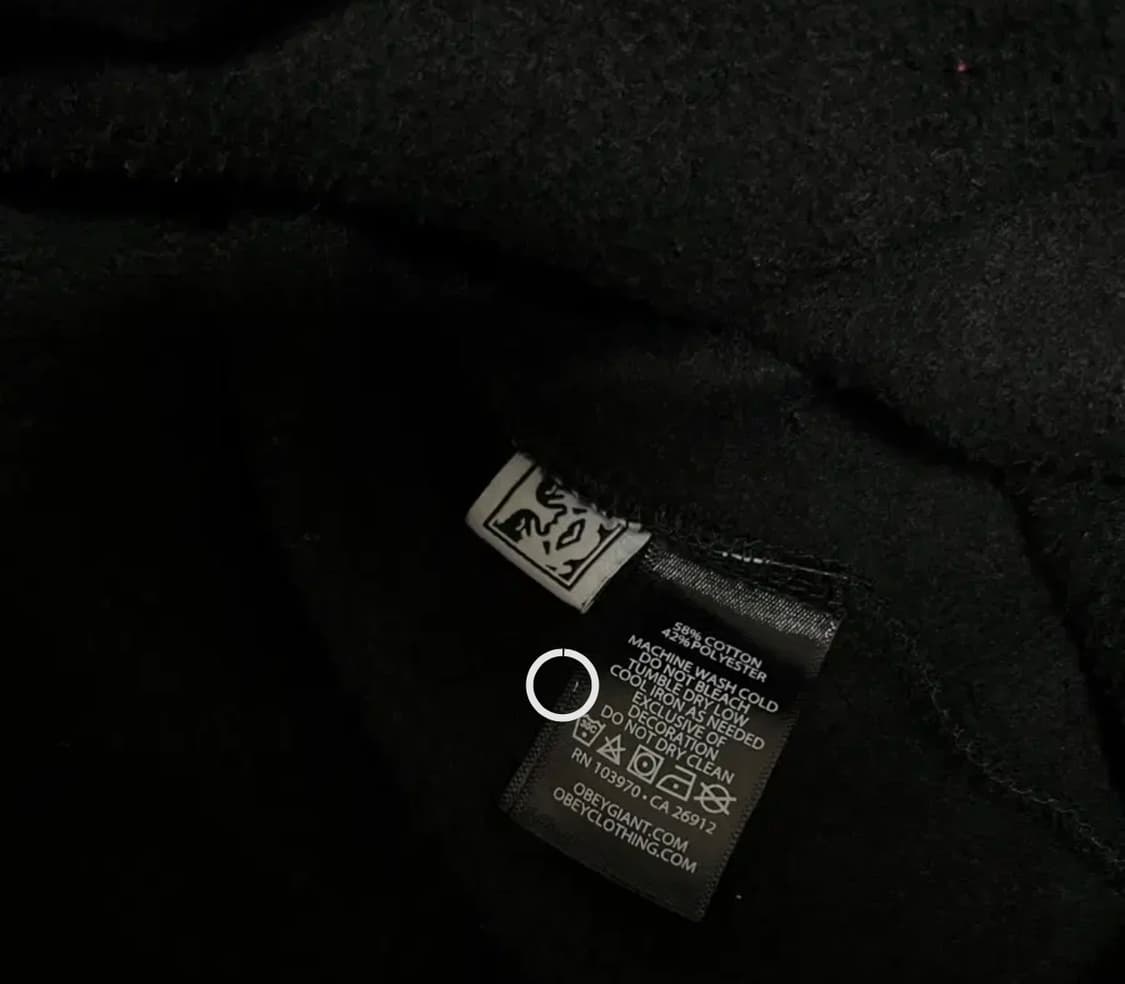 obey , 스트릿 패치 후드집업 ( 블랙 / XL )  상품이미지4