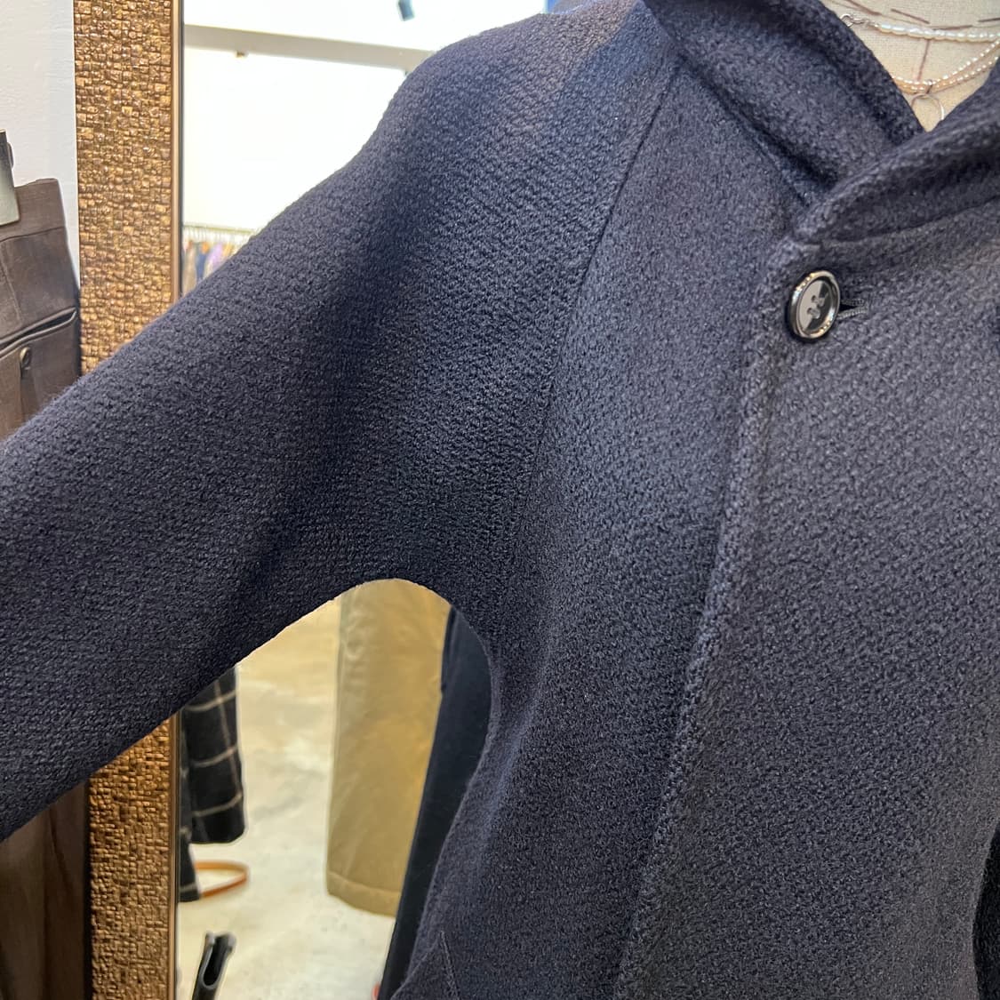 zucca 울 롱 후드 코트 상품이미지8