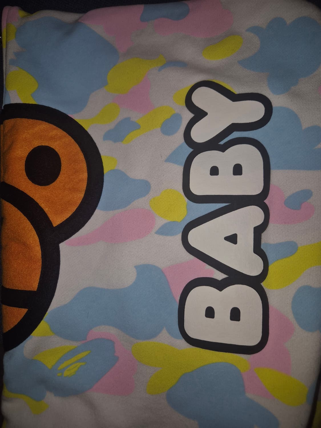 핀터깔 베이프 코튼캔디 카모 베이비 마일로 후드집업 화이트 XL 상품이미지5