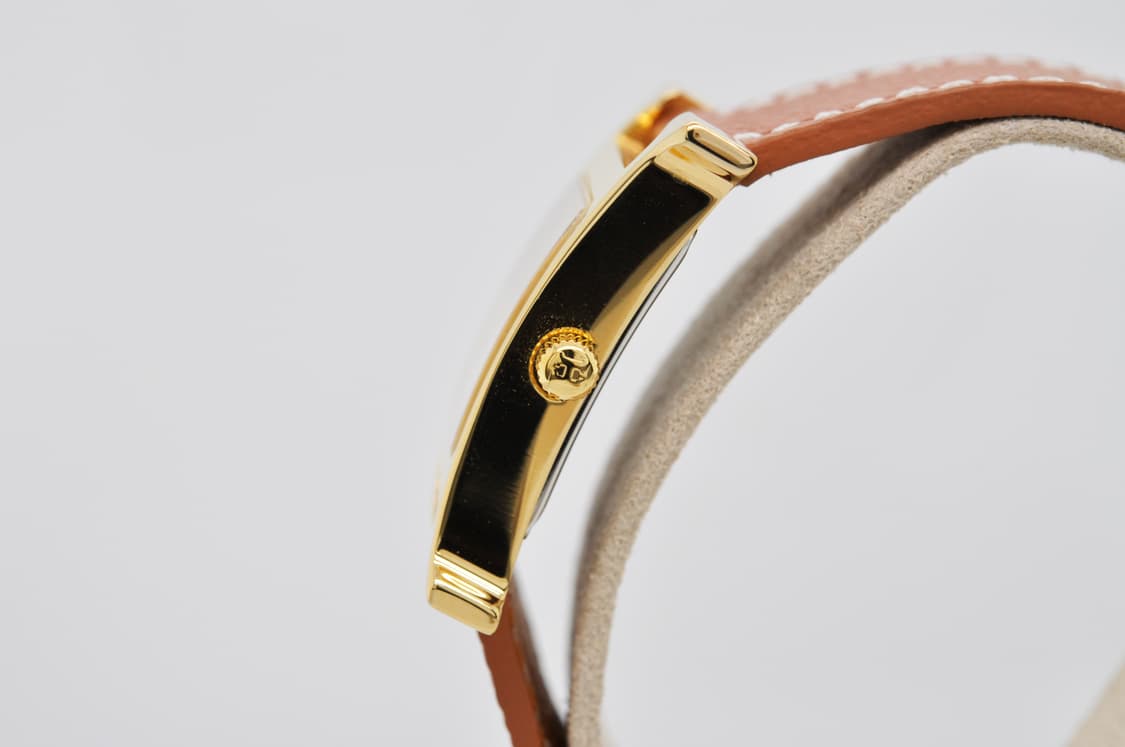 에르메스 H아워 금장 중고명품 손목시계 여성용 PM 사이즈 여성가죽시계 상품이미지3