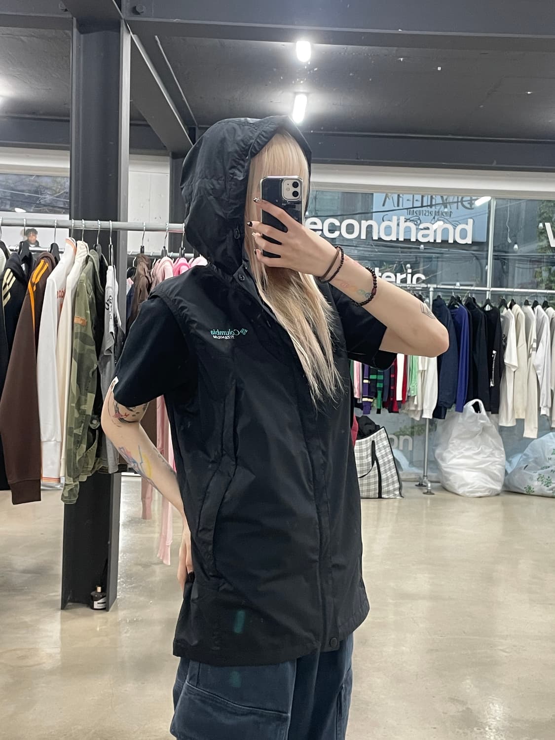 콜롬비아 티타늄 고프코어 바람막이 베스트 집업 상품이미지1