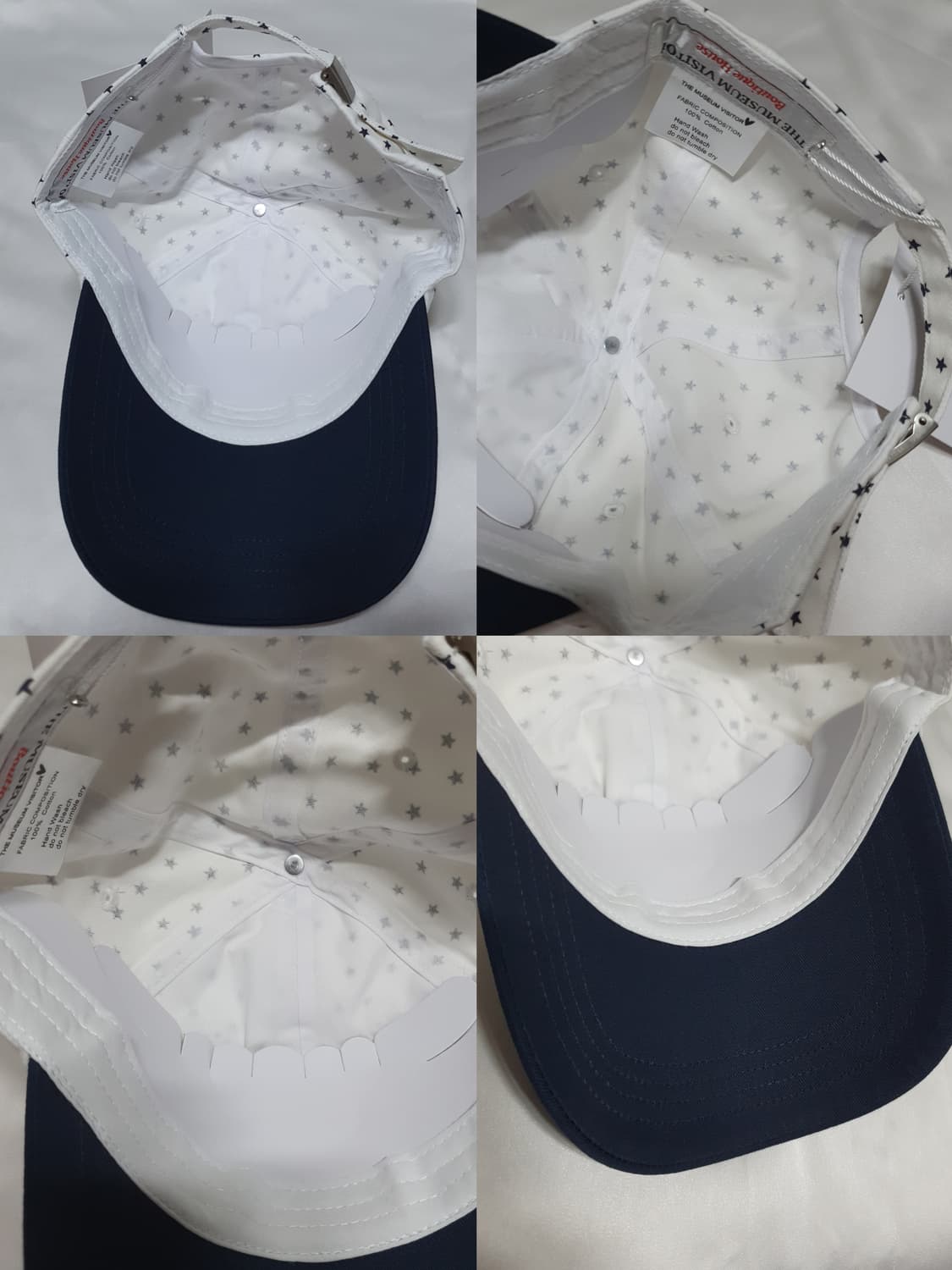 화이트 네이비 스마일 스타 더뮤지엄비지터 모자 볼캡  상품이미지6