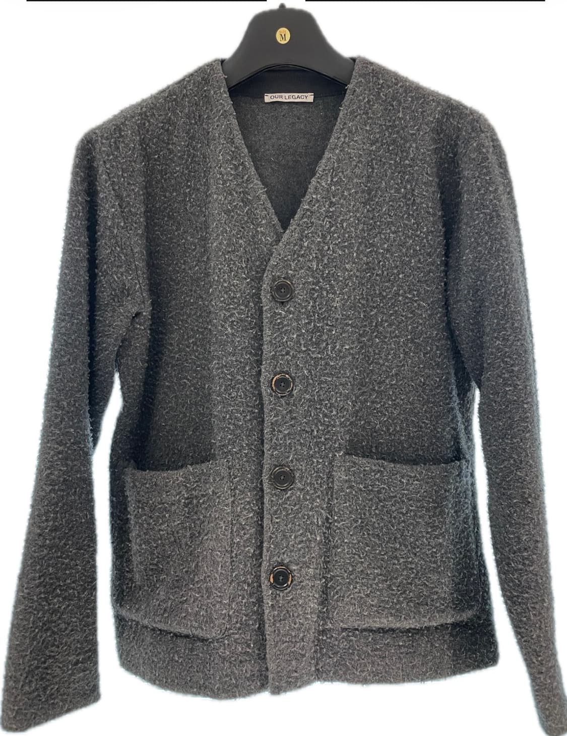 Our Legacy - Grey Wool Shaggy Cardigan 상품이미지1