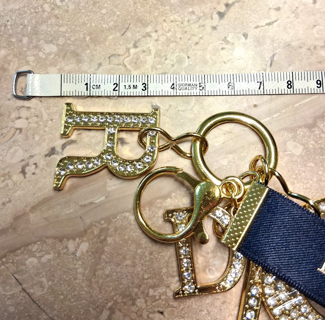 Dior 큐빅 Letter 키링 (새제품) 상품이미지9