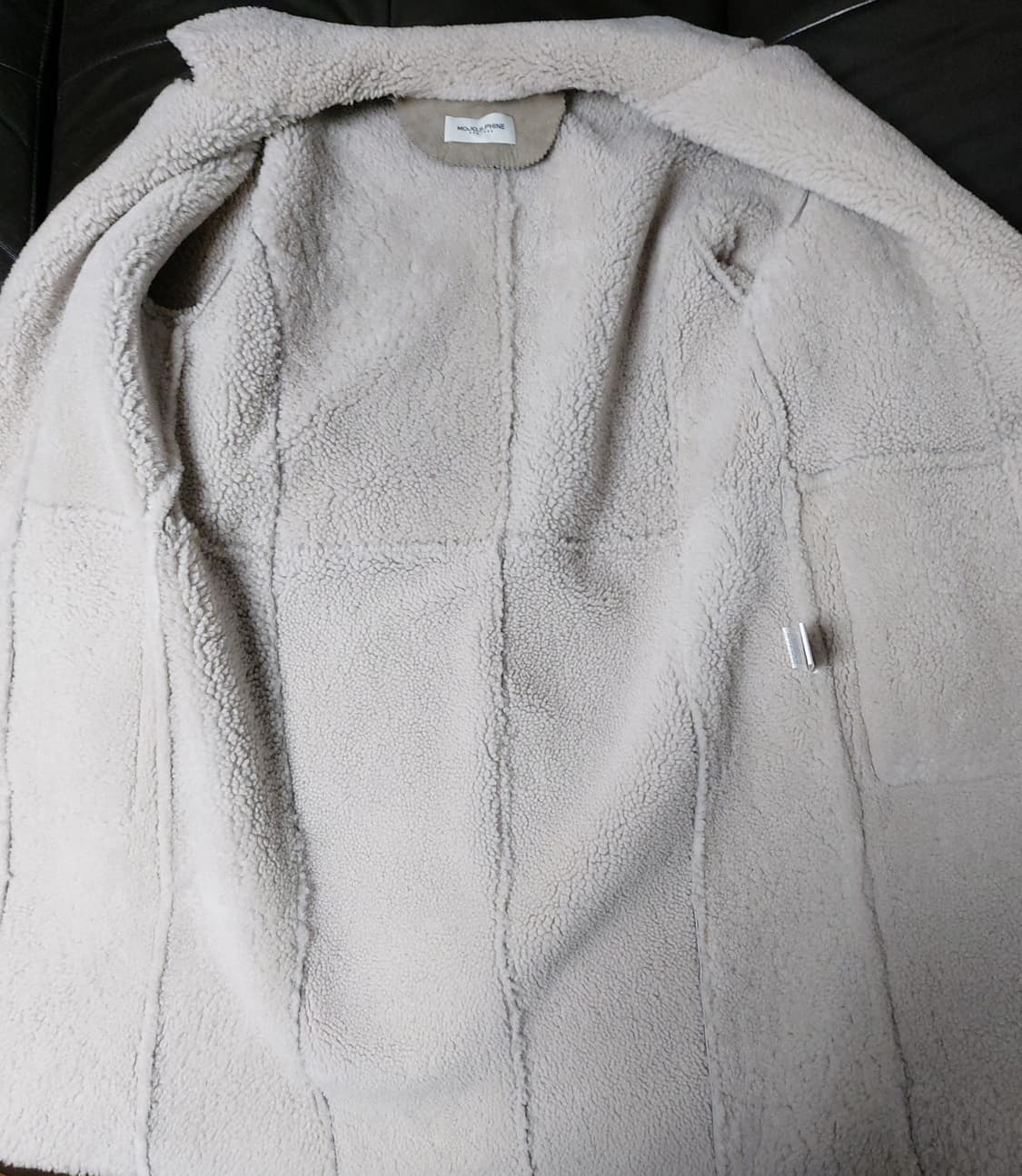 모조에스핀(MOJO.S.PHINE)리얼 롱 무스탕 코트(M) 상품이미지4