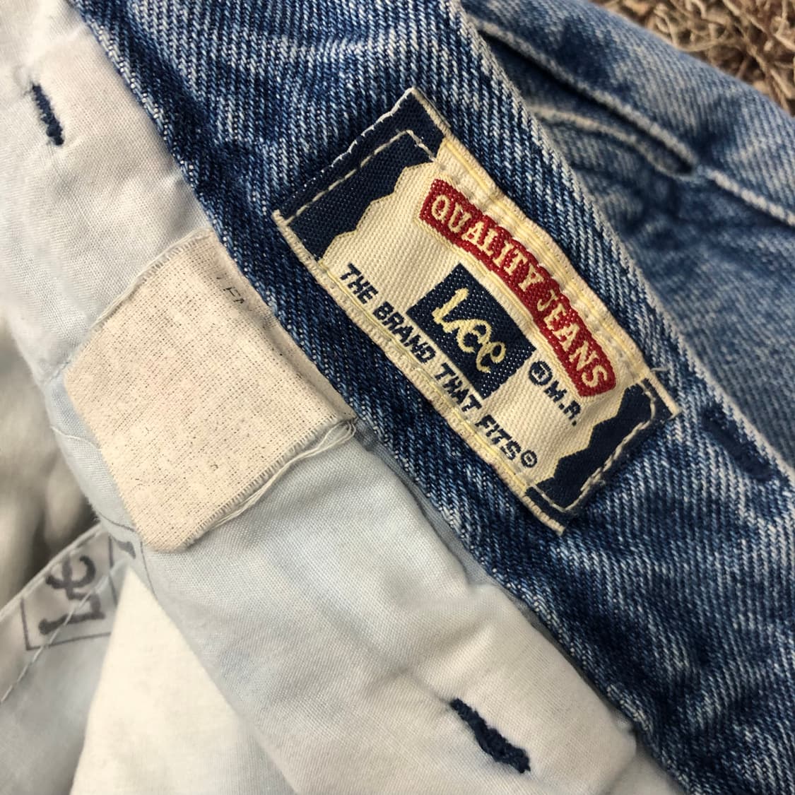 36 LEE 90s 워싱 와이드 데님 팬츠 상품이미지5