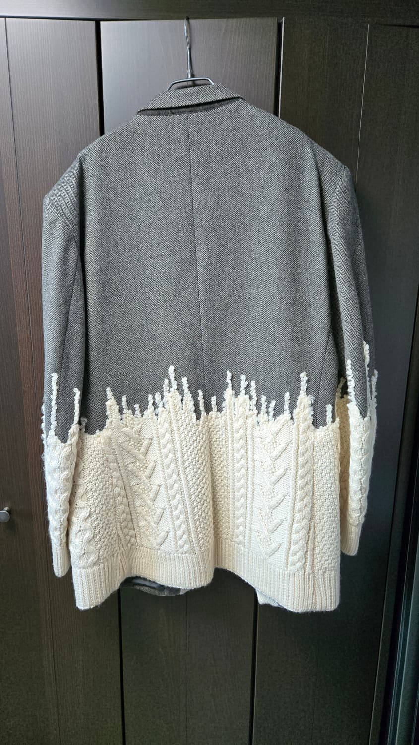 마르지엘라 투톤 헤링본 니트 믹스 자켓 42사이즈(105~110사이즈) 상품이미지2