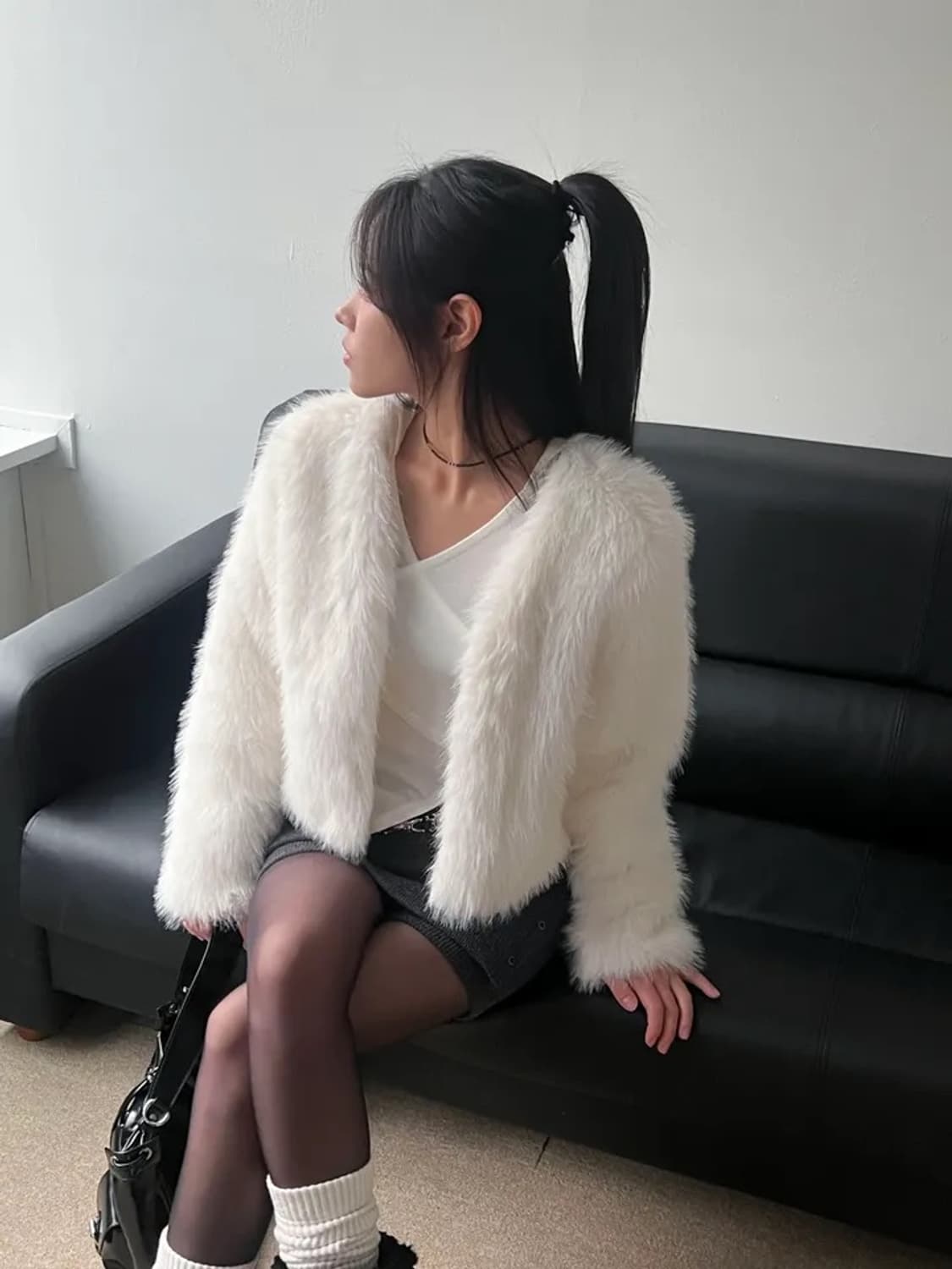 White Fur Jacket 상품이미지1
