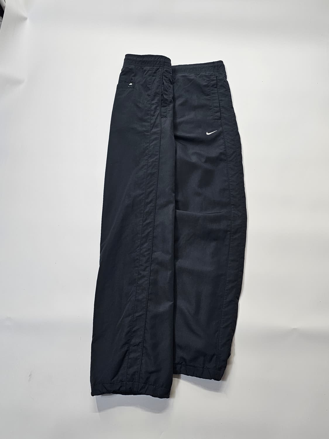 나이키 블랙 사이드라인 트랙팬츠 바람막이 와이드 바지 상품이미지1