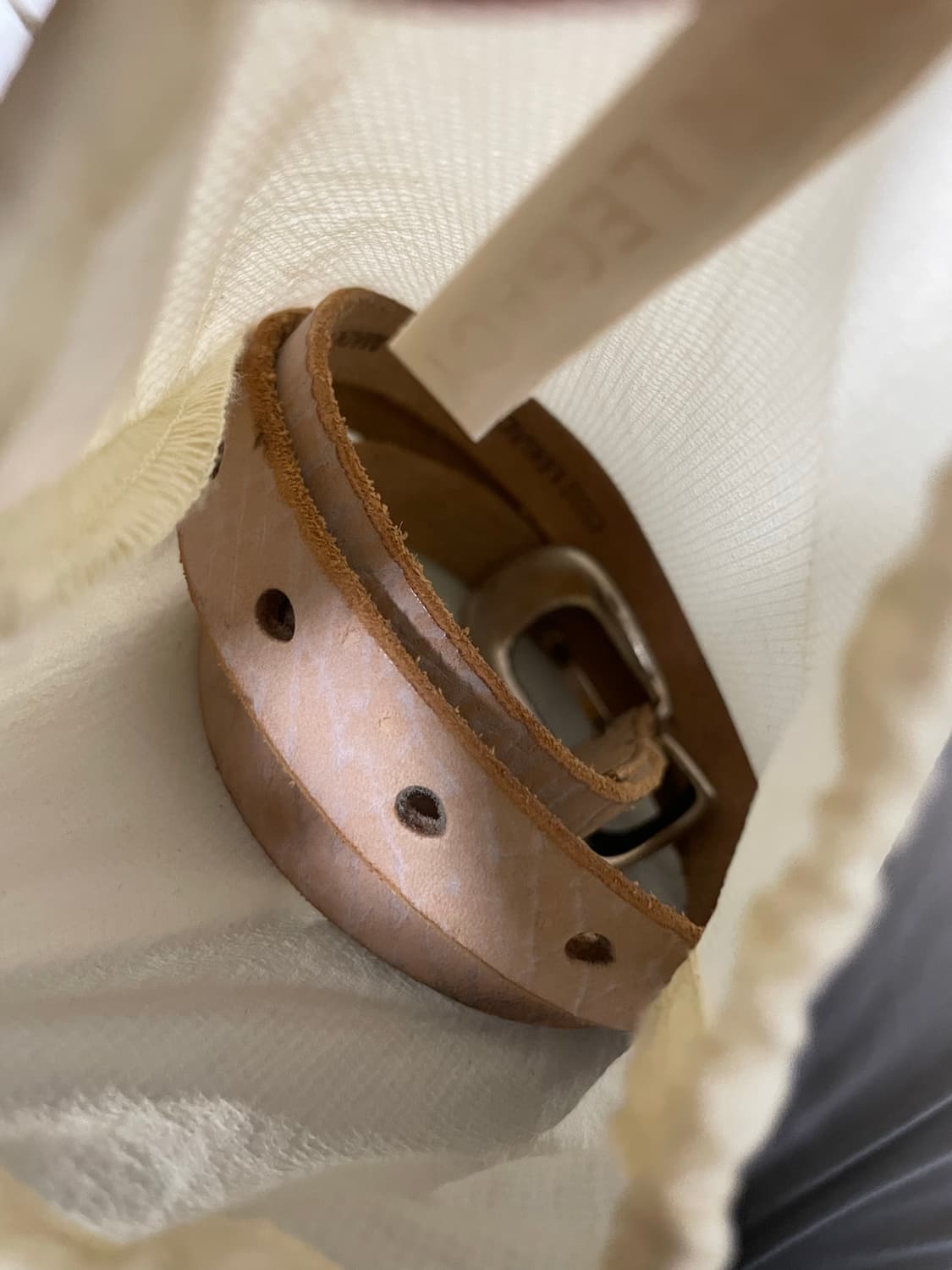 Our legacy western leather belt beige 80 상품이미지2