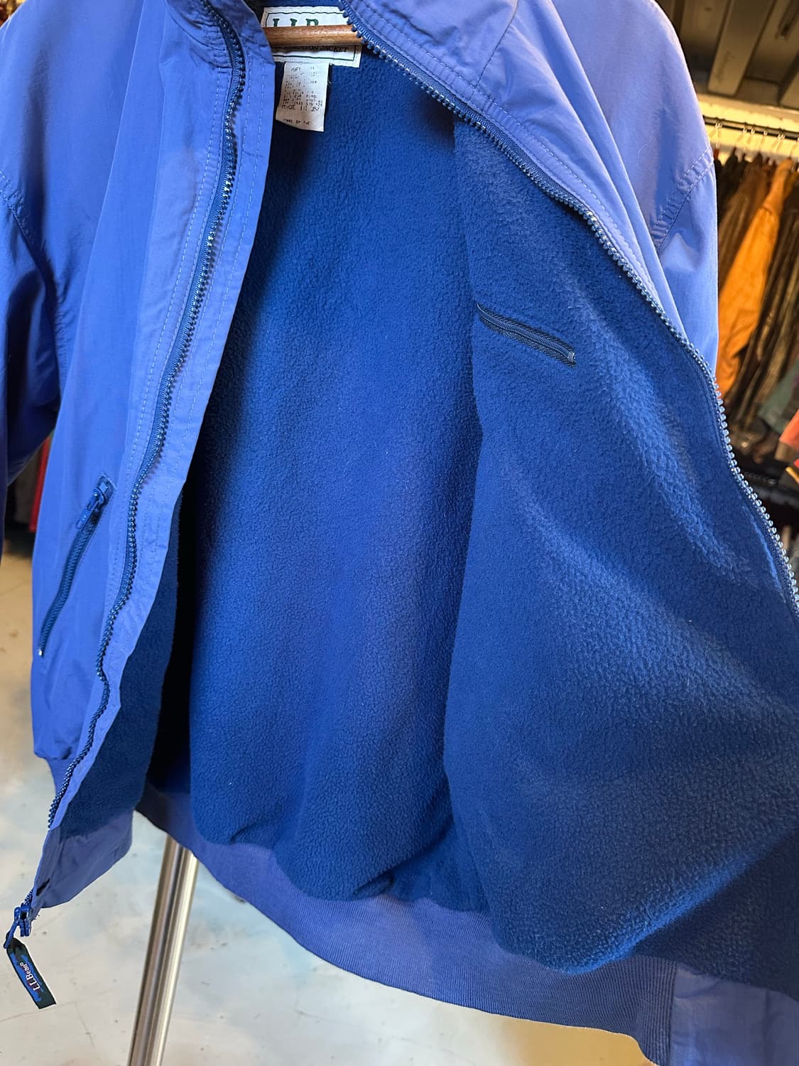 90s 엘엘빈 후리스 라이닝 쓰리 시즌 트랙 윔업 자켓 상품이미지7