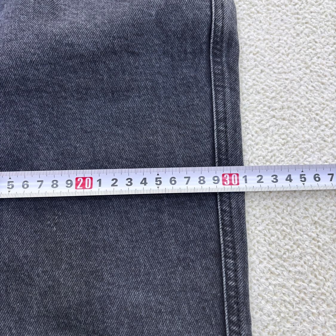 L ORR 블랙 와이드 데님 팬츠 0326E 상품이미지8