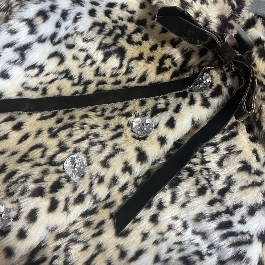 리즈리사 호피 코트 퍼코트 퍼자켓 히메갸루 오네갸루 짜잔씨 나나깔 펑크 상품이미지6