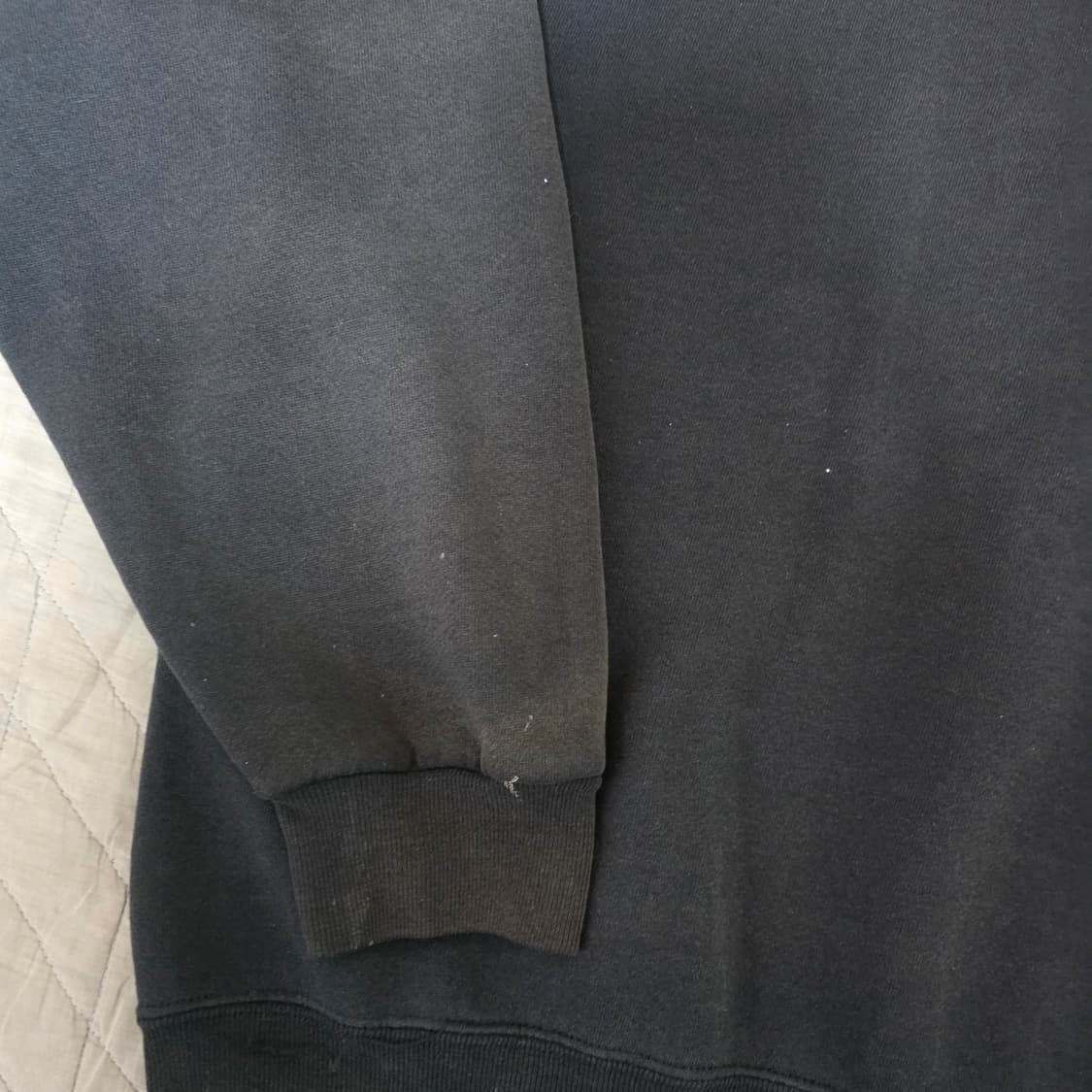 [XXL] 90s 빈티지 러셀 애슬레틱 후드집업 블랙 하드페이드&페인팅 상품이미지6