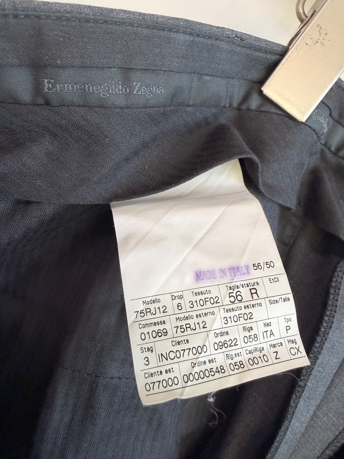 Ermenegildo zegna에르메네질더제냐 팬츠 (36사이즈) 상품이미지7